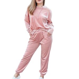 Women's Tracksuits Set Hooded Pullover Sweatpants
