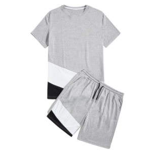 Tee With Drawstring Waist Track Shorts