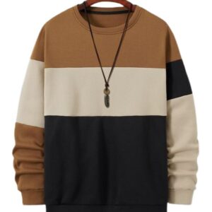 Men Colour Block Thermal Pullover