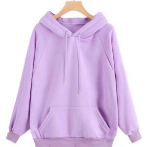 Raglan Sleeve Kangaroo Pocket Hoodie