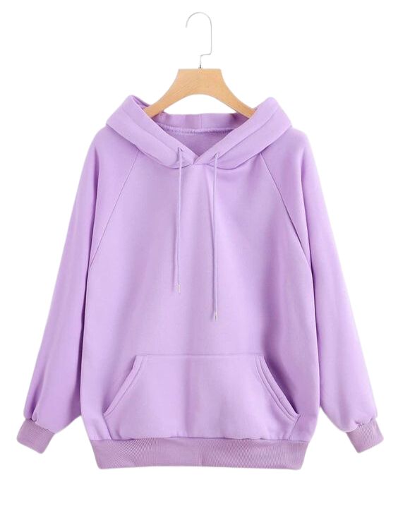 Raglan Sleeve Kangaroo Pocket Hoodie