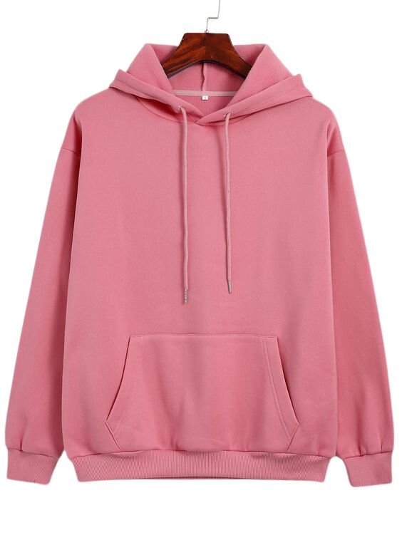 Kangaroo Pocket Thermal Lined Drawstring Hoodie